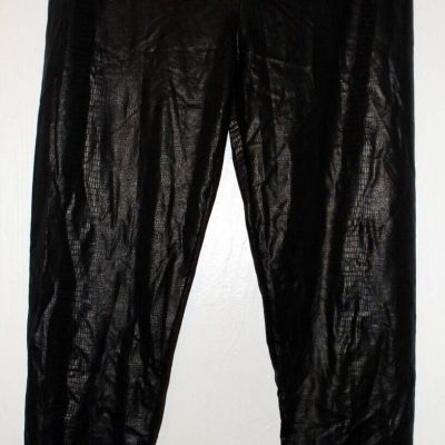 Teens/Youth Forum Shiny Black Dance Leggings One Size Nice! LOOK!